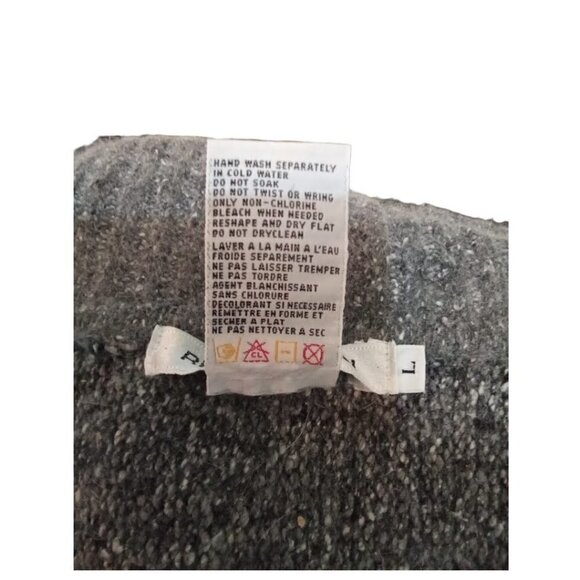 Rediffusion Vintage Silk Angora Beaded Embroidered Turtleneck Sweater Sz L - Picture 7 of 7